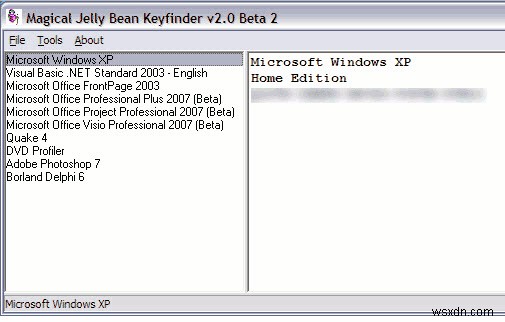 Find Product keys Of Microsoft Softwares and Serial Keys of Windows XP, Vista and Windows 7