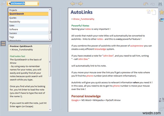 PpcSoft iKnow 2011 Professional Edition – A Great Alternative to OneNote