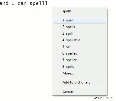 Adding Spell Check to Windows Applications Using TinySpell