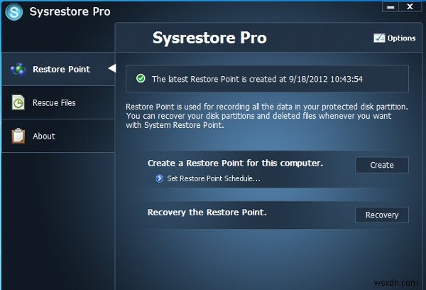 SysRestore Pro Review + Giveaway (Contest Ended)