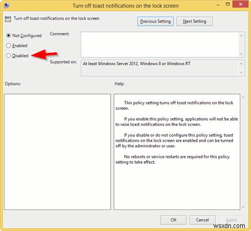 How to Disable Toast Notifications in Windows 8