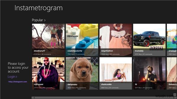 Use Instametrogram to View, Comment And Get Geo-tagged Instagram Photos in Windows 8
