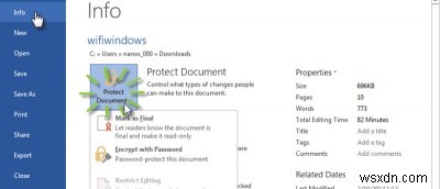 3 Ways to Protect Your Document in Microsoft Word 2013