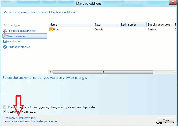 How to Change Internet Explorer 10’s Default Search Engine