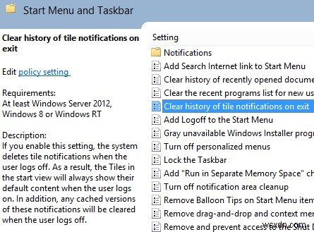 How to Clear App Notifications When Logging Off Windows 8