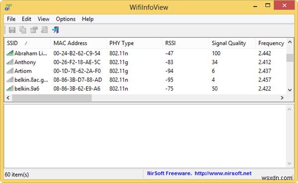 Get Detailed Information About Wifi Networks Around You
