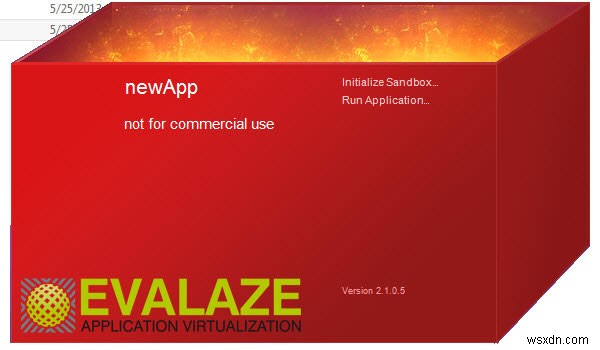 Using Evalaze to Virtualize Windows Applications
