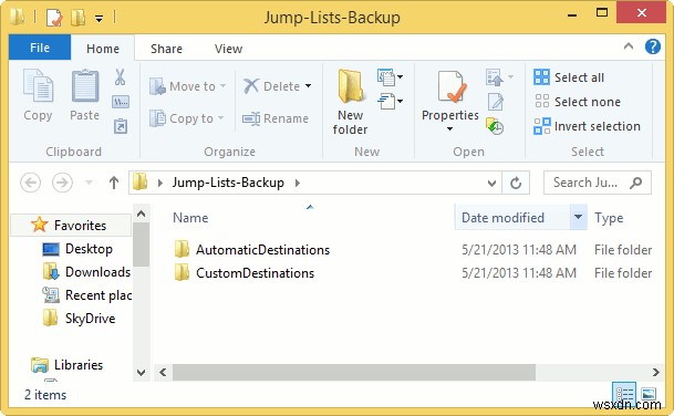 How to Backup Jump Lists in Windows