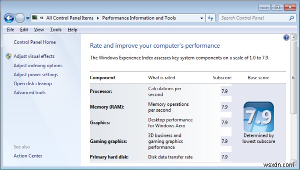 How to Find Windows Experience Index Scores in Windows 8.1