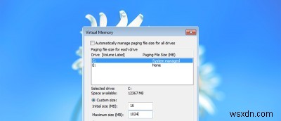 How to Change Pagefile Size and Location in Windows