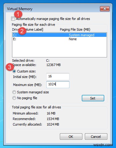 How to Change Pagefile Size and Location in Windows