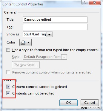 How to Restrict Other Users from Modifying a Part of a Word File