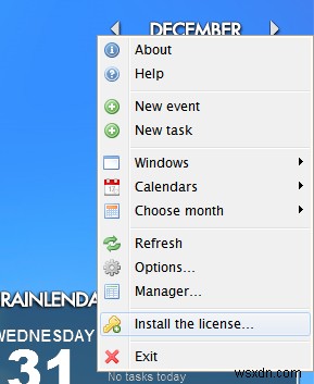 Rainlendar: Customizable Calendar Application on Your Desktop (Giveaway)
