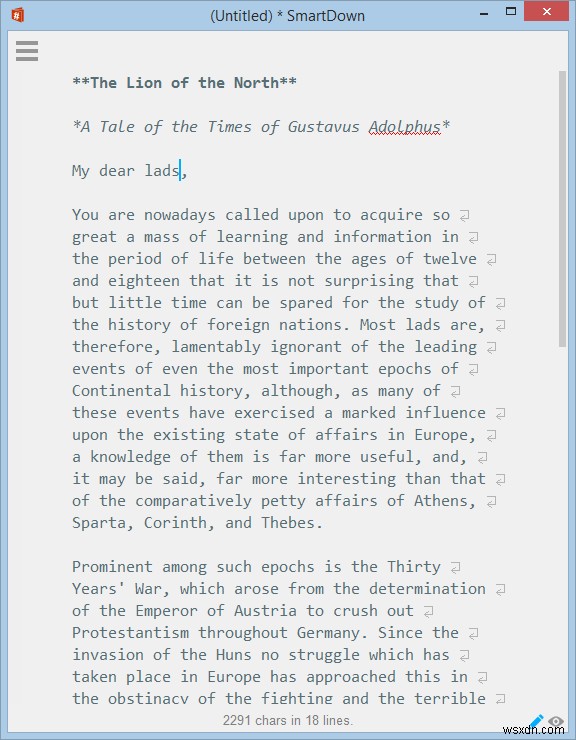 Smart Down: A Zenware Markdown Editor for Windows