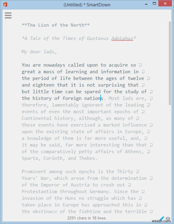 Smart Down: A Zenware Markdown Editor for Windows