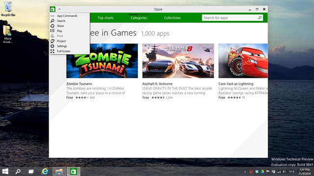 Windows 10: Core Features of Technical Preview