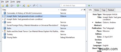 Zotero – An Excellent Free Reference Manager
