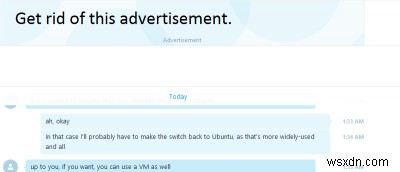 How to Remove Advertisements in Skype Desktop Client