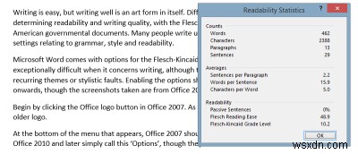 How to Get Microsoft Word to Check Your Document’s Readability