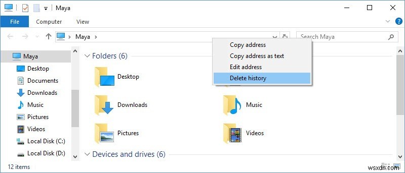 How to Delete Windows Explorer Address Bar History in Windows