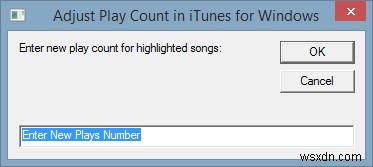Adjusting Play Count in iTunes [Windows]