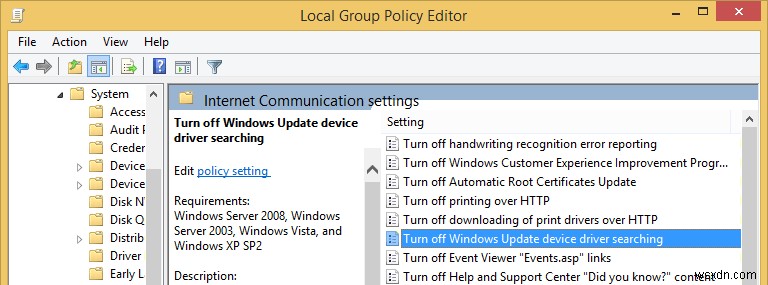 How to Disable Driver Updates Through Windows Update