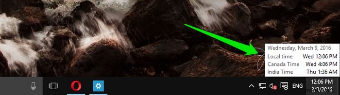 Add Multiple Clocks in Windows 10 for Different Time Zones