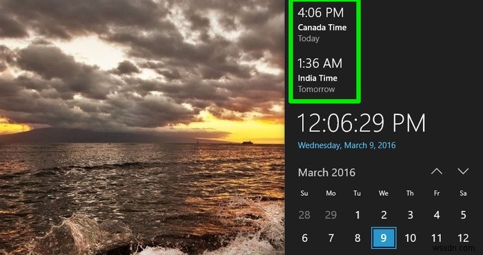 Add Multiple Clocks in Windows 10 for Different Time Zones