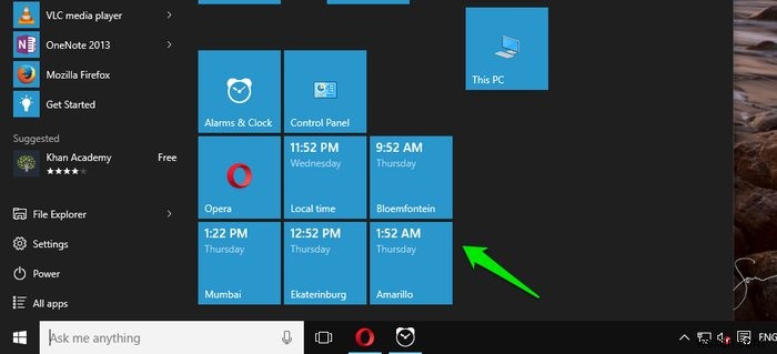 Add Multiple Clocks in Windows 10 for Different Time Zones