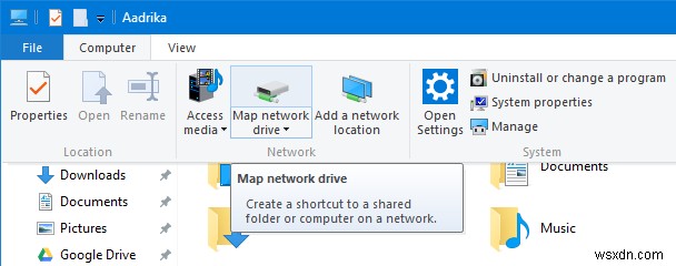 Mapping OneDrive as Network Drive in Windows 10