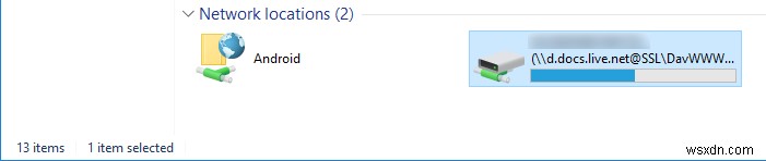 Mapping OneDrive as Network Drive in Windows 10