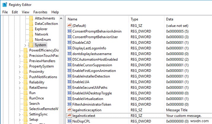 How to Show Custom Message on the Windows 10 Login Screen