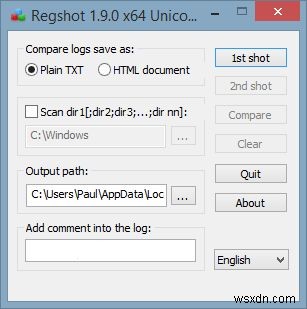 How to Monitor Changes in Windows Registry with RegShot