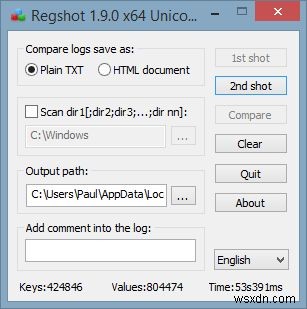 How to Monitor Changes in Windows Registry with RegShot