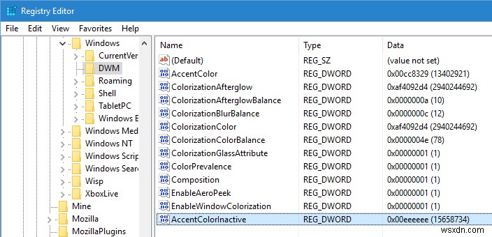 How to Enable Colored Title Bars on Non-Active Windows in Windows 10
