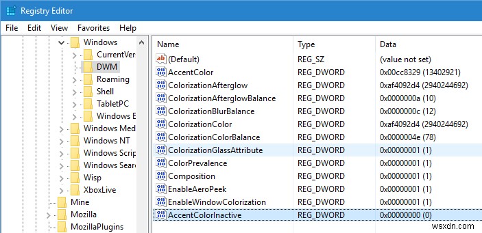 How to Enable Colored Title Bars on Non-Active Windows in Windows 10