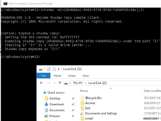 Recovering Encrypted Files from VSS Snapshot after Ransomware Infection