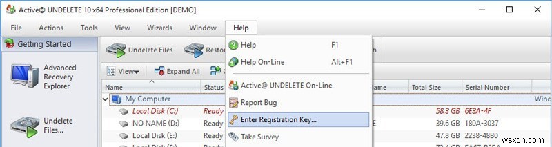 Quickly Recover Deleted Files, Folders and Partitions with Active Undelete