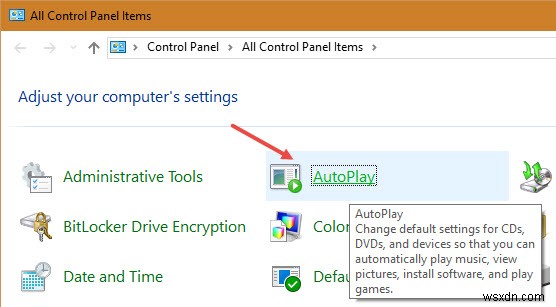 Set Up AutoPlay Defaults in Windows 10