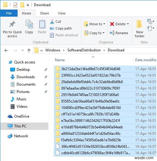 Delete Windows 10 Update Cache to Reclaim Space