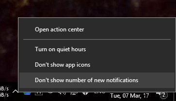 How to Enable or Disable Action Center App Icons in Windows 10