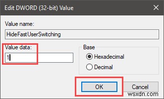 How to Disable Fast User Switching in Windows 10