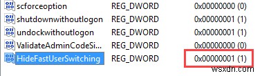 How to Disable Fast User Switching in Windows 10