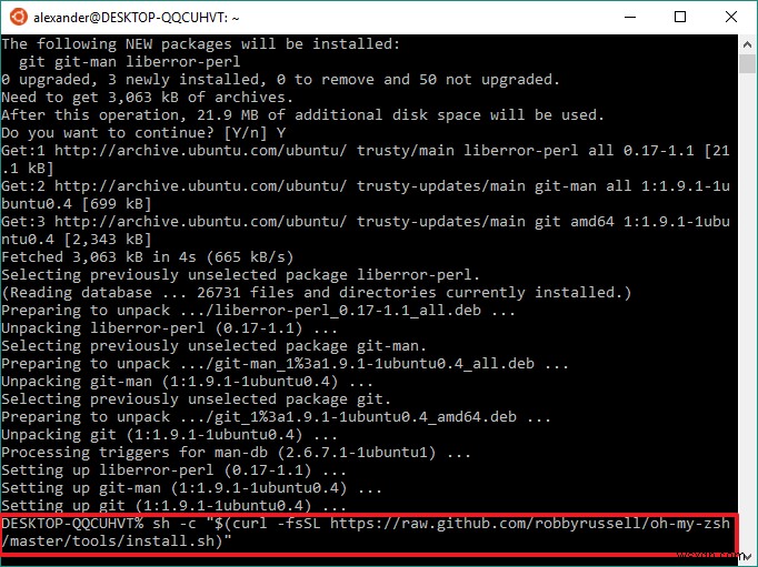 How to Install zsh and Oh My Zsh in Windows 10