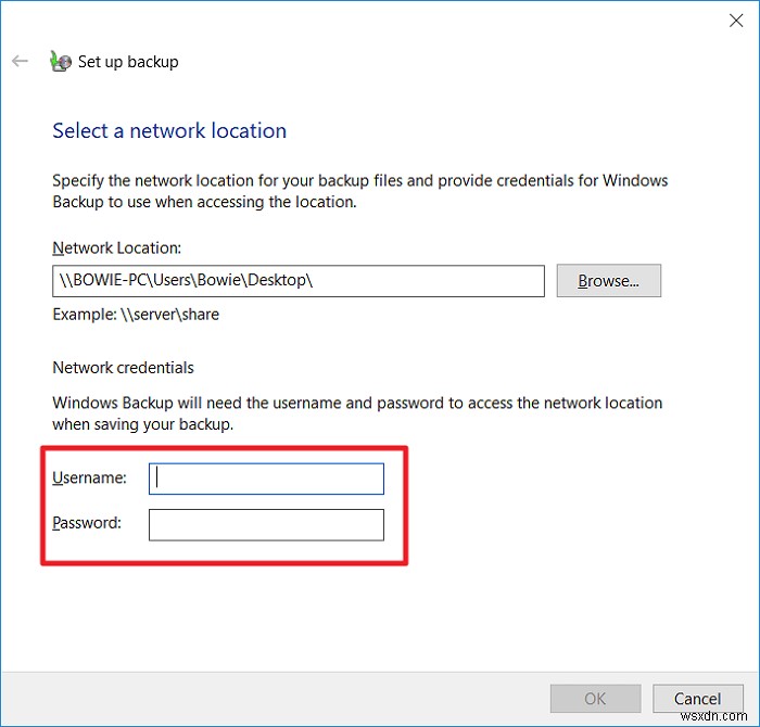 How to Create a Windows 10 Backup to a Network Drive