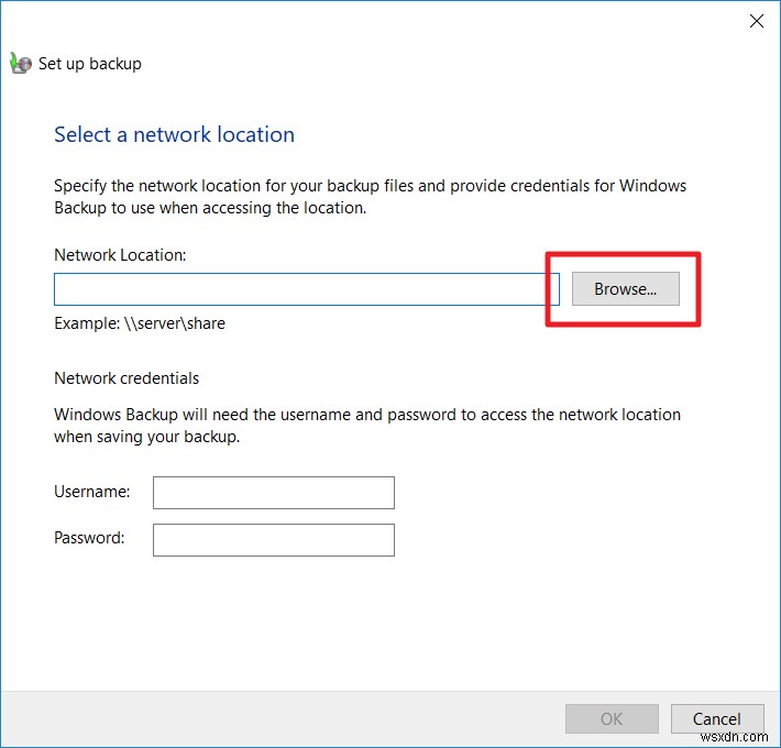 How to Create a Windows 10 Backup to a Network Drive