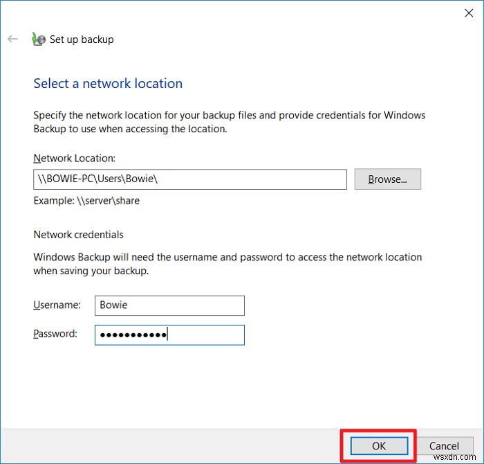 How to Create a Windows 10 Backup to a Network Drive