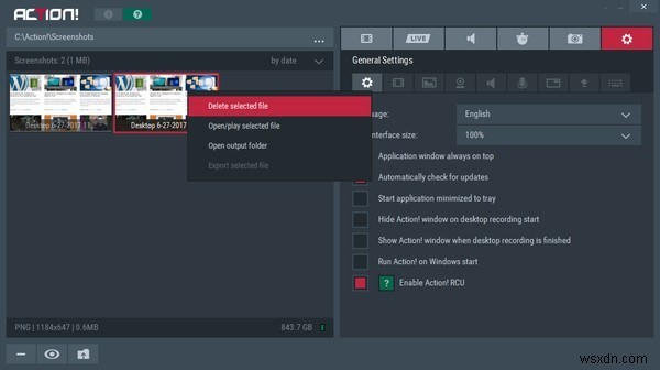Action! Screen Recorder: All-in-One Software for Screencasting, Game Recording, and Live Streaming on Windows