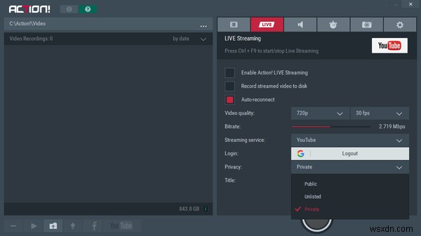 Action! Screen Recorder: All-in-One Software for Screencasting, Game Recording, and Live Streaming on Windows