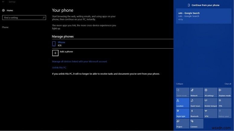 Pick Up Where You Left Off Using “Continue on PC” for Windows 10